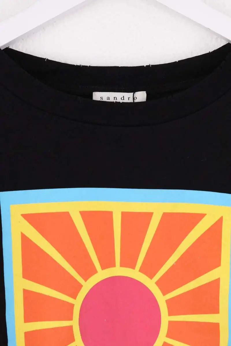 T-shirt Sandro Noir en Coton