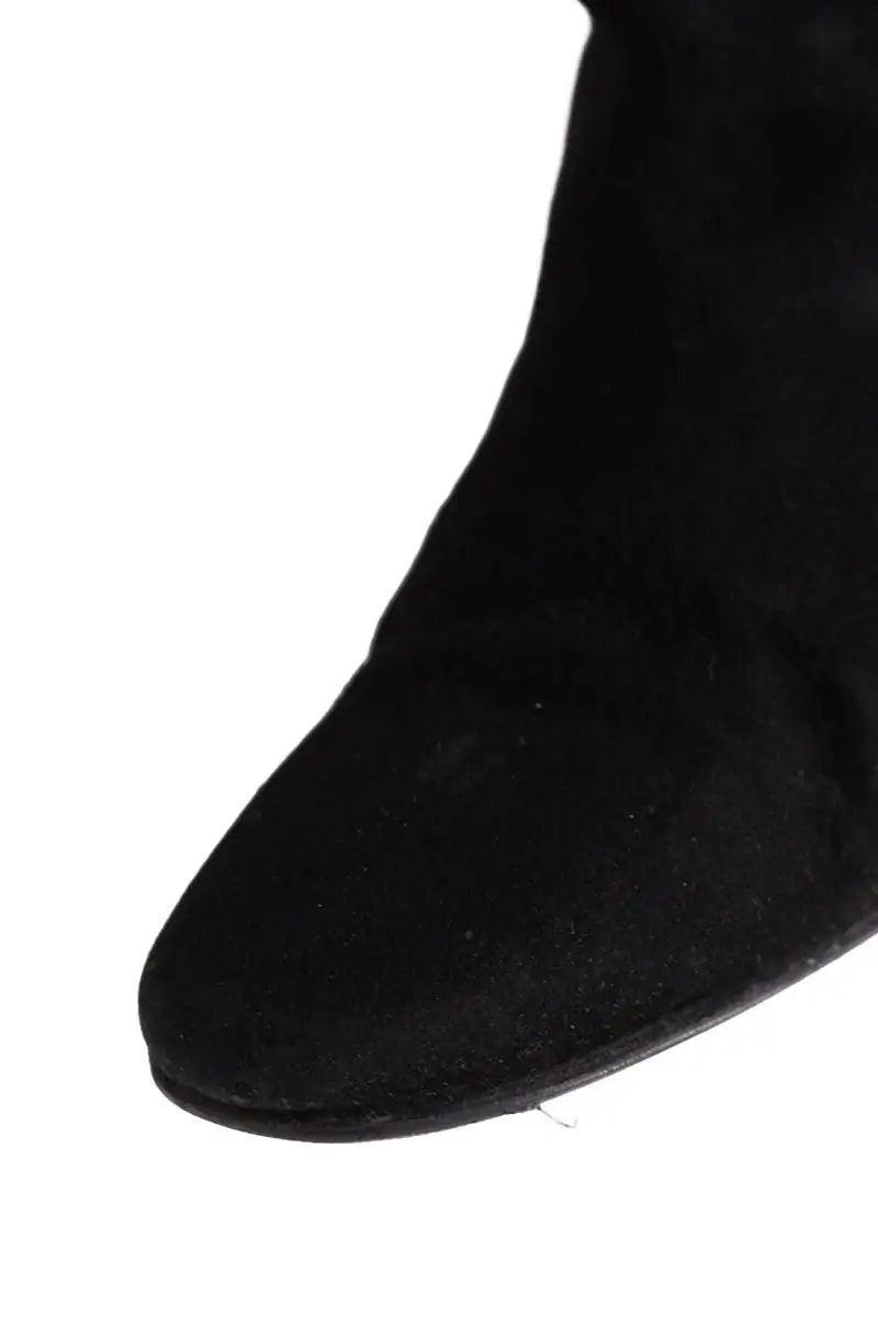 Bottes Hermès Nalla Noir en Daim