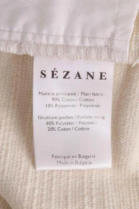 Mini short Sézane Ecru en Coton