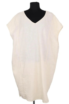 Robe American Vintage Beige en Coton, taille M - Seconde Main