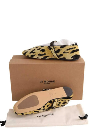 Ballerines Le Monde Beryl Jaune en Velours