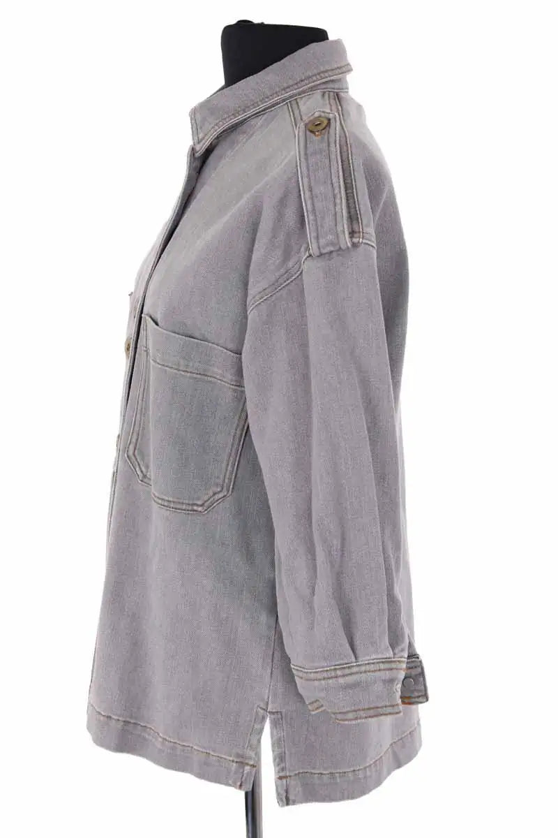 Chemise Sessun James Gris en Coton