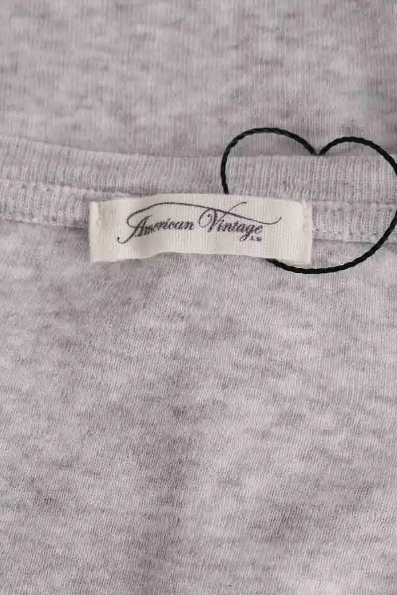 T-shirt American Vintage Gris en Coton