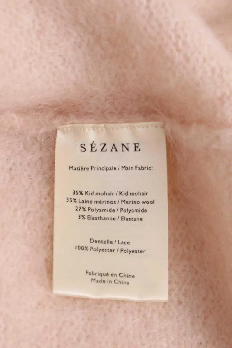 Pull Sézane Ecru en Laine