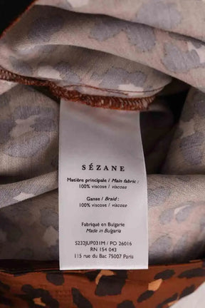  jupe Sézane Marron en Viscose