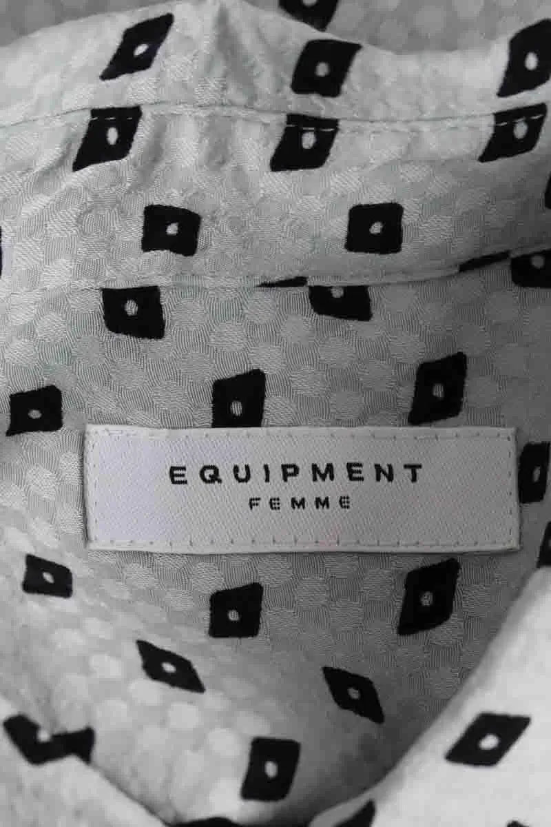 Chemise Equipment Vert en Viscose