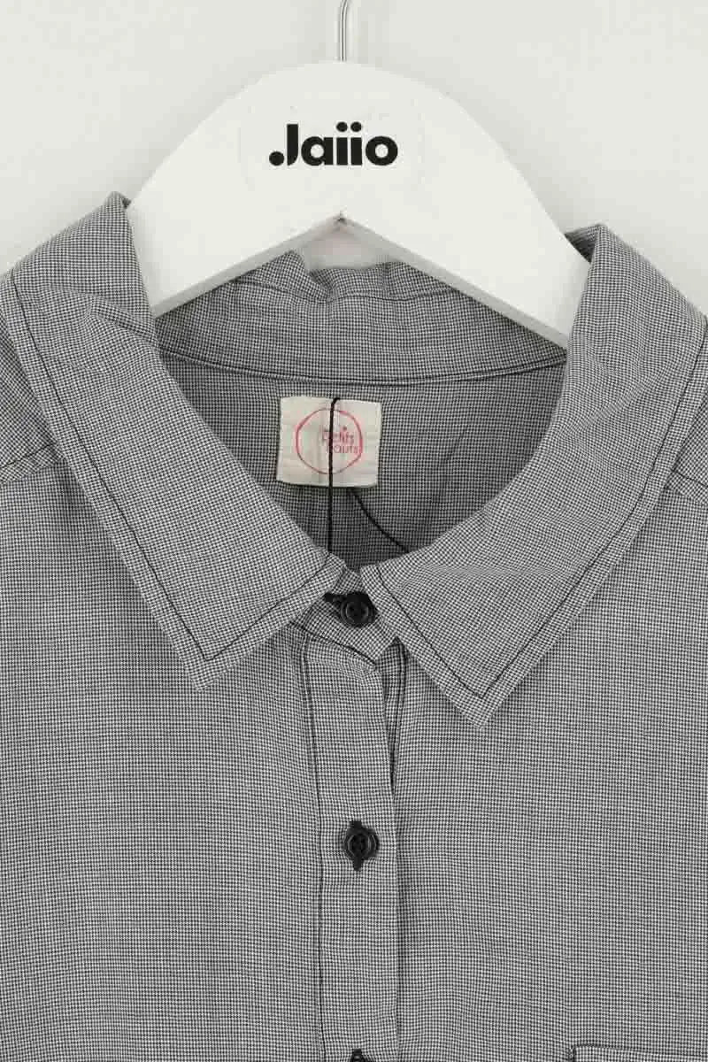 Chemise Des Petits Hauts Gris en Coton