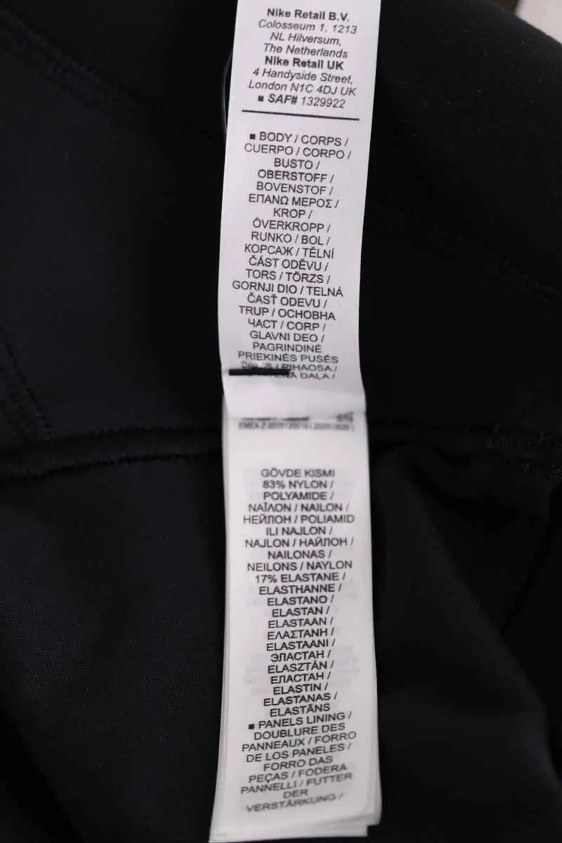 Top sans manche Nike Noir en Synthétique