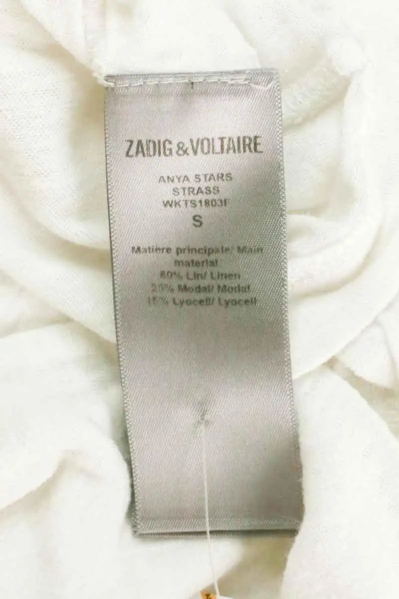 T-shirt Zadig & Voltaire Blanc en Lin