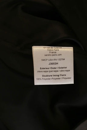 Mi-longueur Sandro  Noir