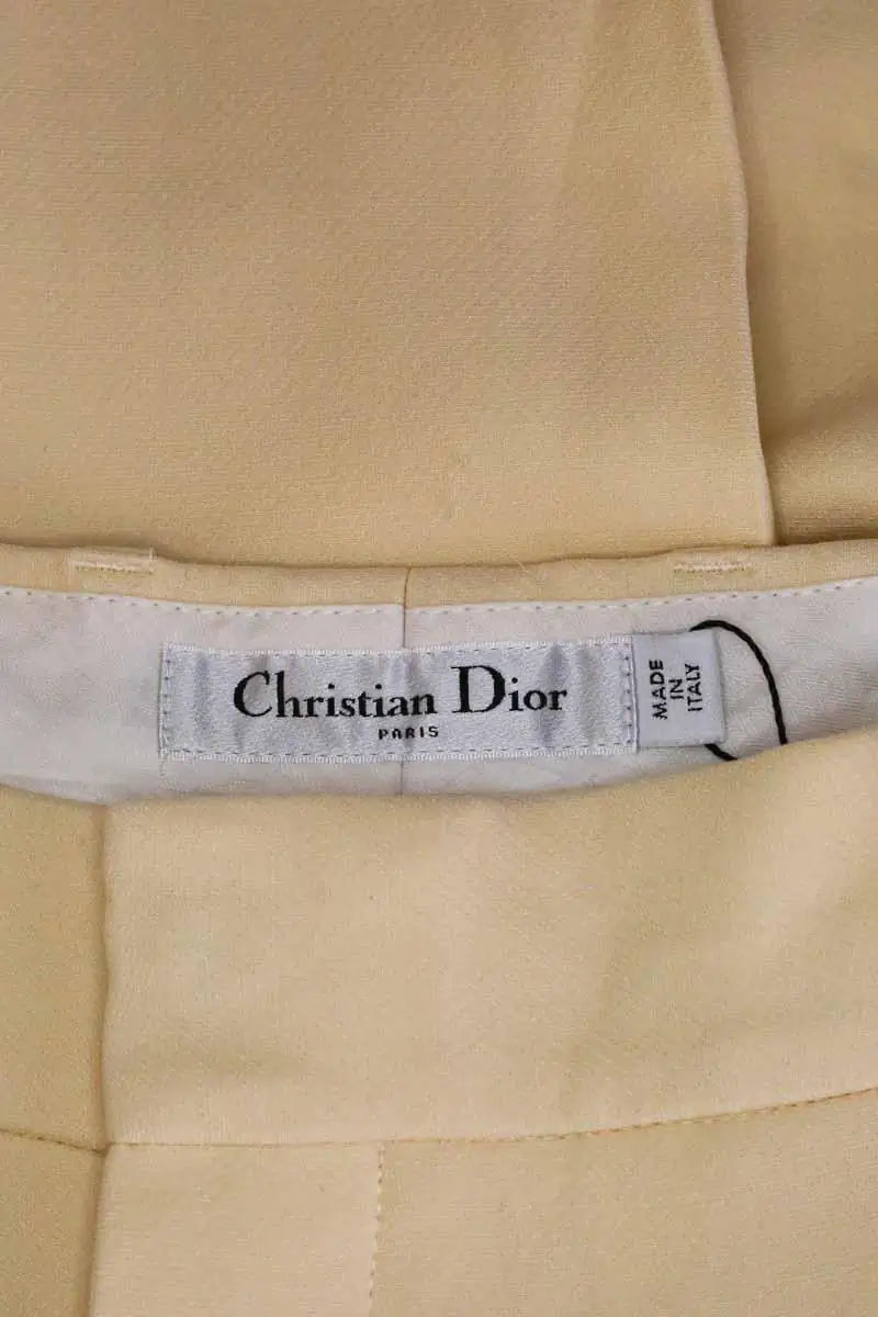 Bermuda Dior Ecru en Laine
