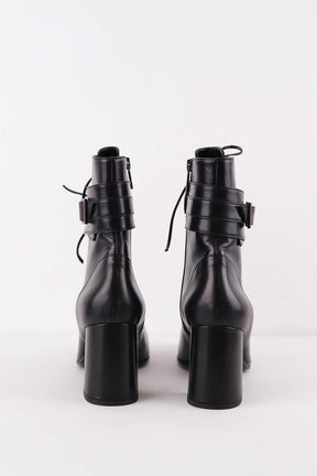 Bottes à lacets Maison Ernest  Noir