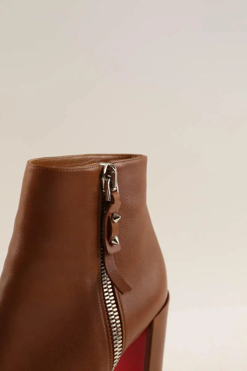 Boots Christian Louboutin Camel en Cuir