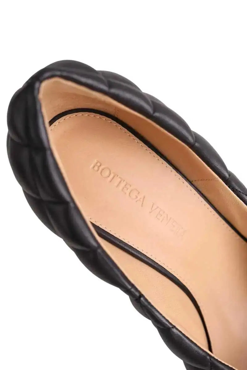 Talons Bottega Veneta Bloc padded pump Noir en Cuir