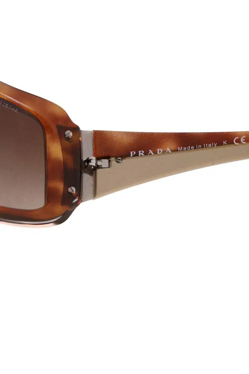 Lunettes de soleil Prada Marron en Plastique