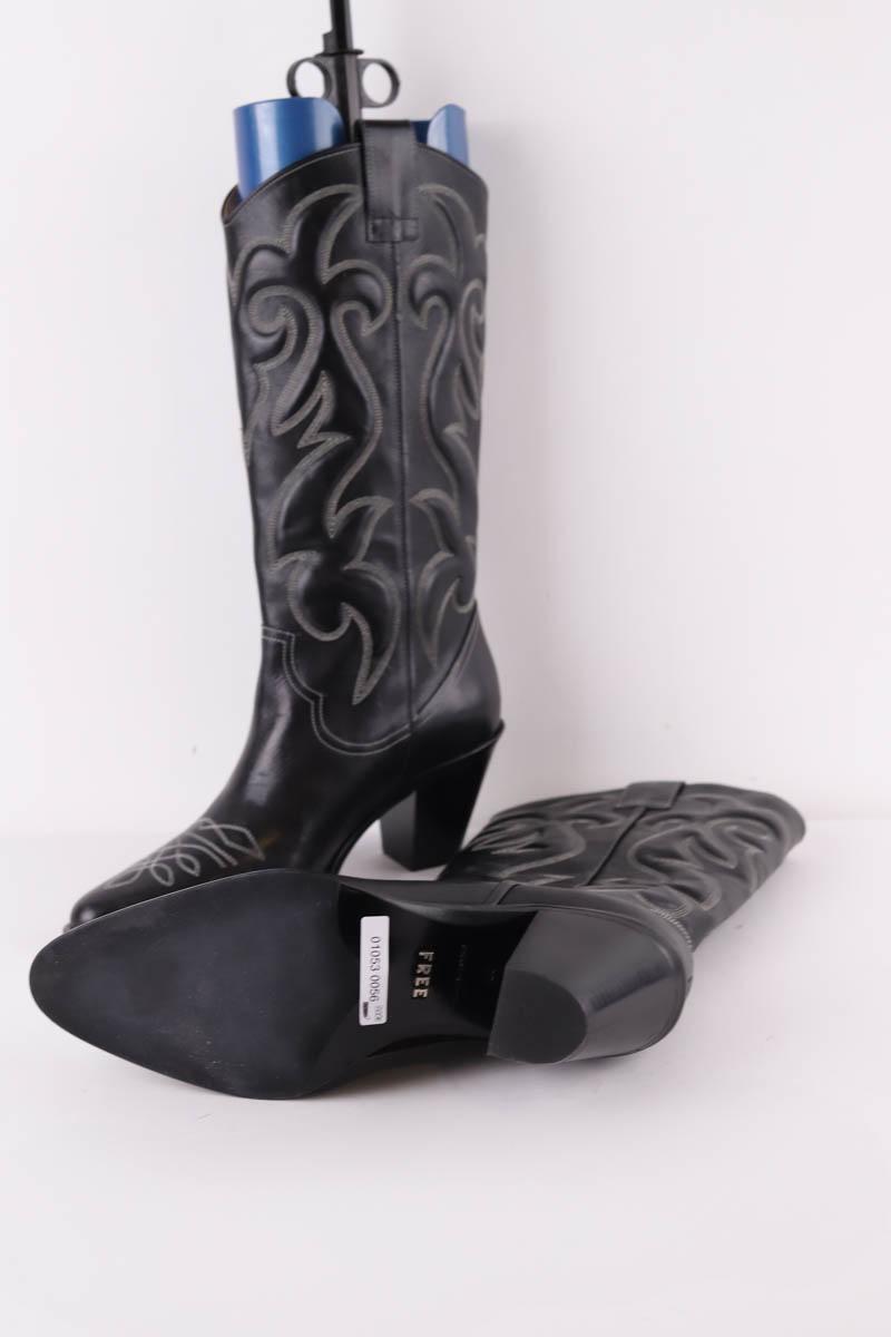 Bottes western Free Lance  Noir