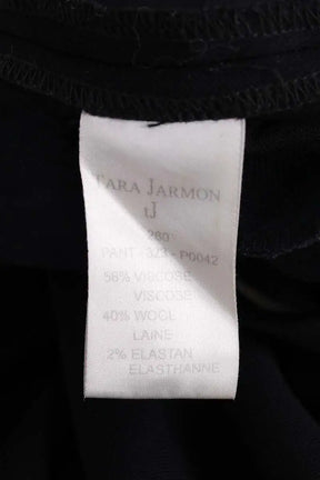 Pantalon slim Tara Jarmon Noir en Viscose