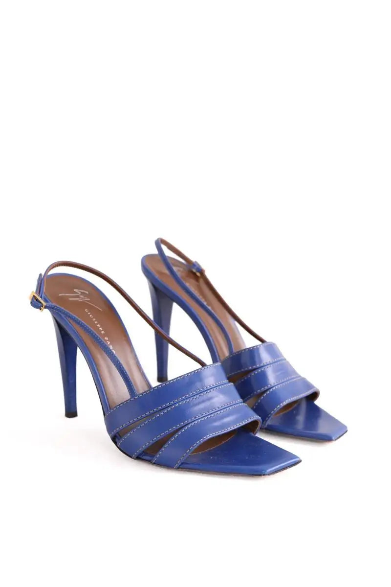 Talons Giuseppe Zanotti Bleu en Cuir