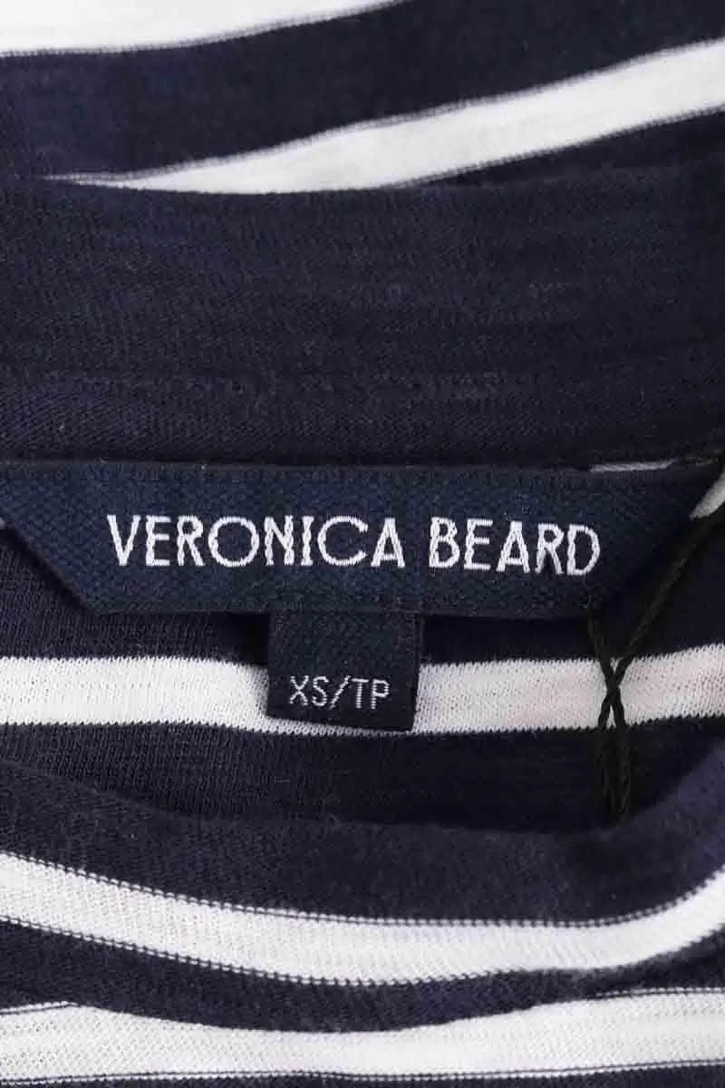 T-shirt Veronica Beard Marine en Coton