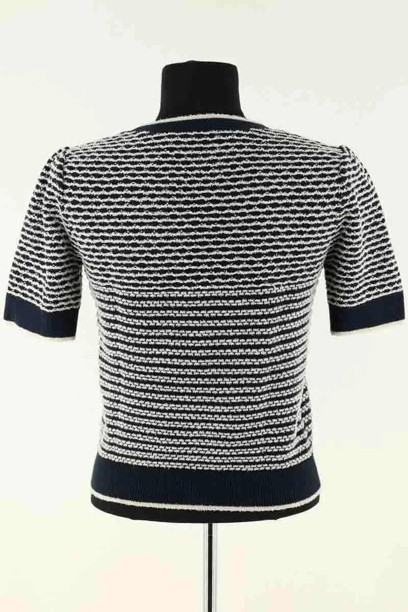 T-shirt Maje Bleu en Coton