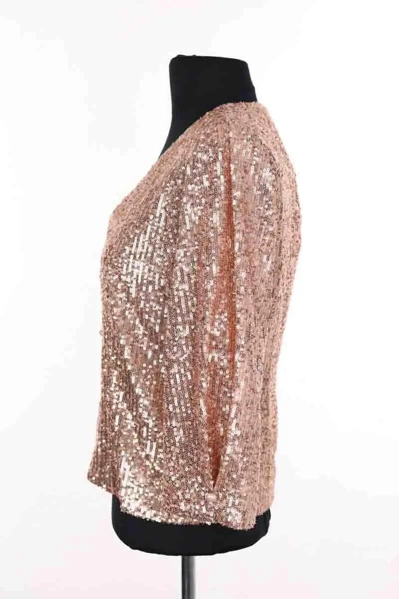 Gilet Maje Rose en Synthétique