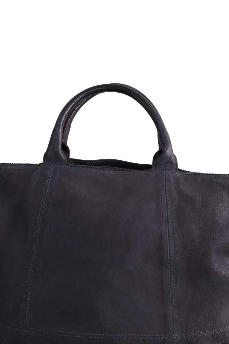 Cabas Gerard Darel Marine en Cuir