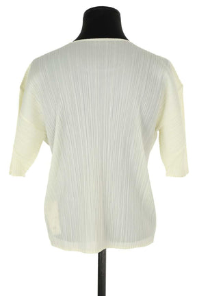 Top Pleats Please  Blanc