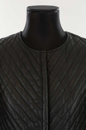 Veste en cuir Claudie Pierlot  Noir