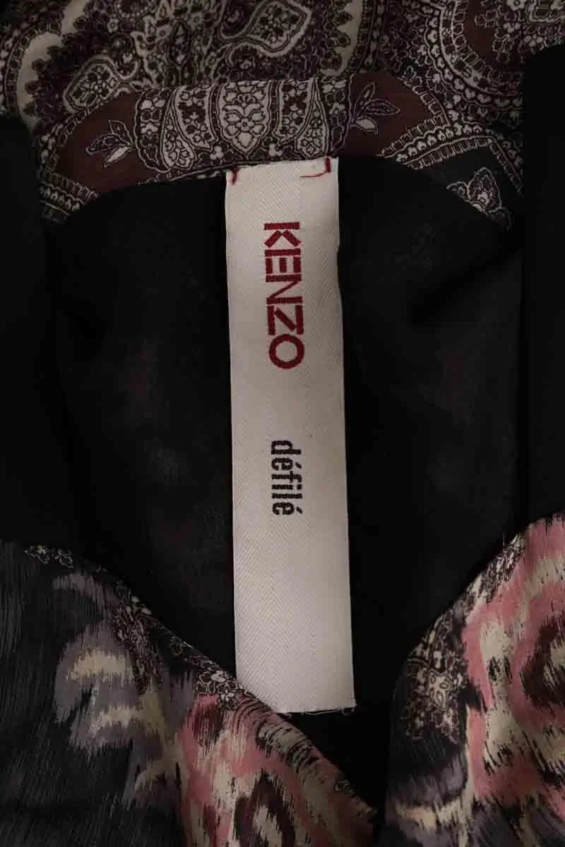 Robe Kenzo Marron en Soie