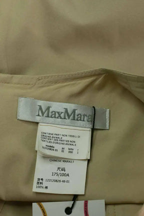 Robe Max Mara Beige en Coton