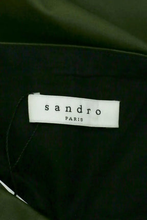 Pantalon Sandro Kaki en Coton