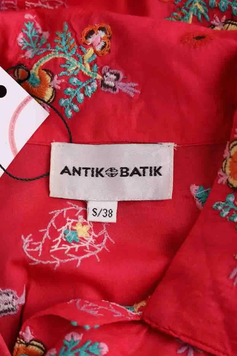 Chemise Antik Batik Rouge en Viscose