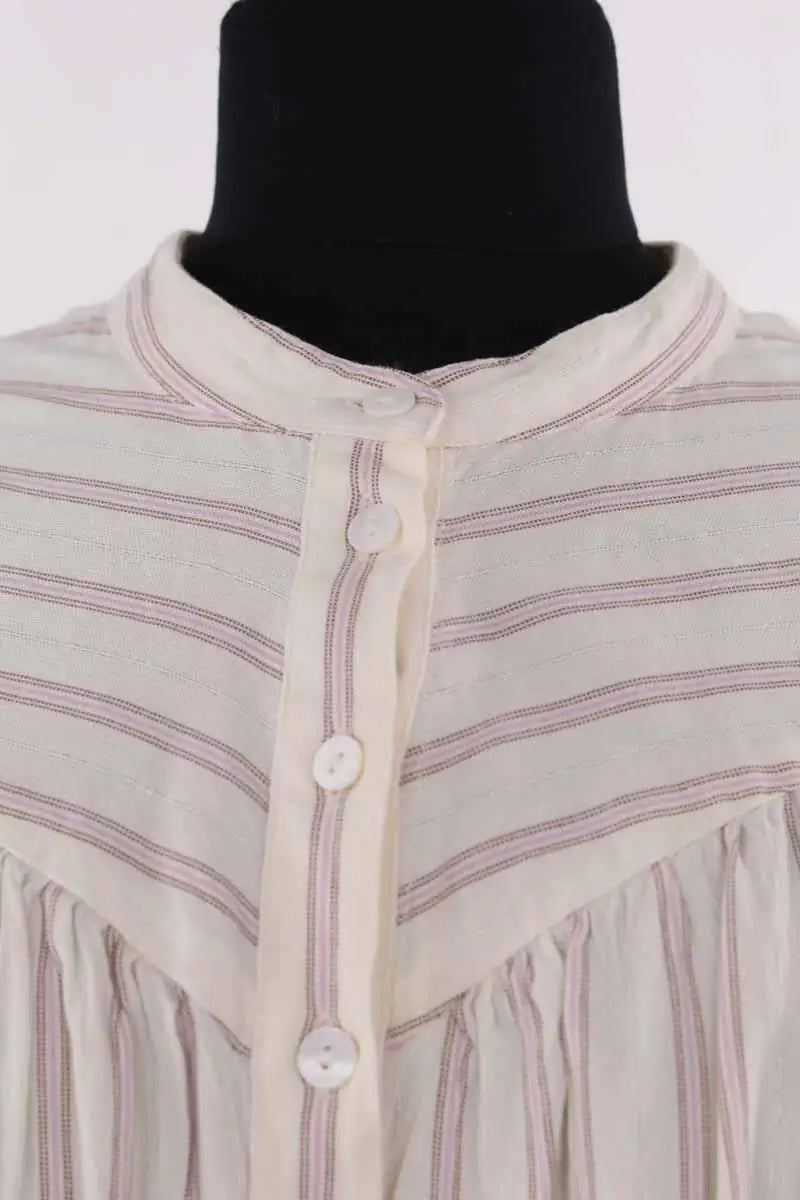 Blouse Des Petits Hauts Beige en Coton