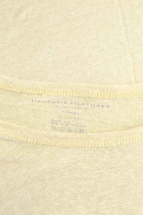 T-shirt Majestic Filatures  Jaune