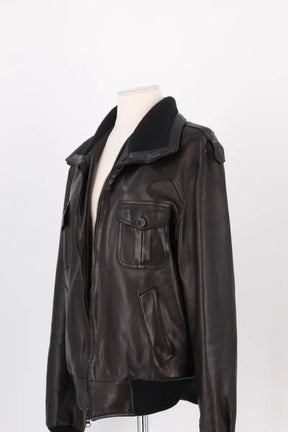 Blouson Jitrois Marron en Cuir