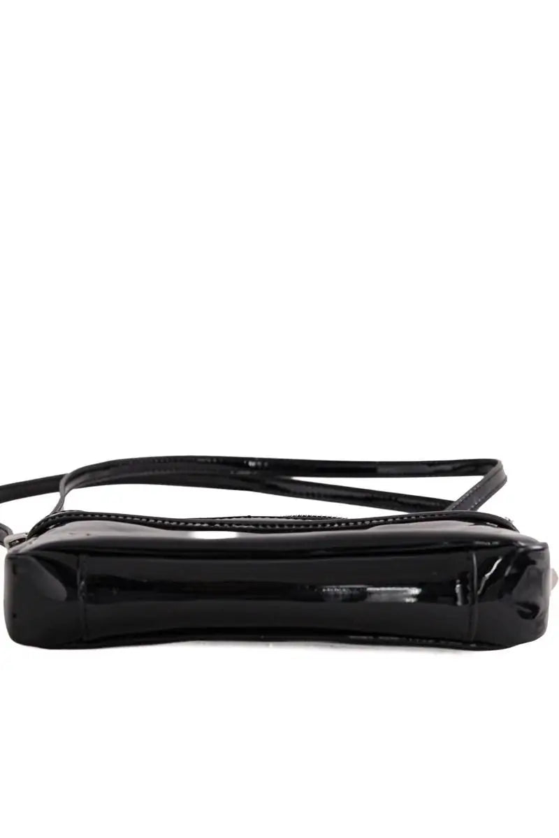 Mini sac Armani Jeans Noir en Cuir verni