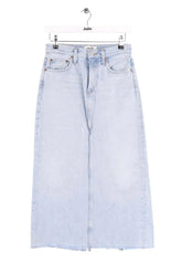 Jupe Agolde Bleu en Coton, taille XS - Seconde Main