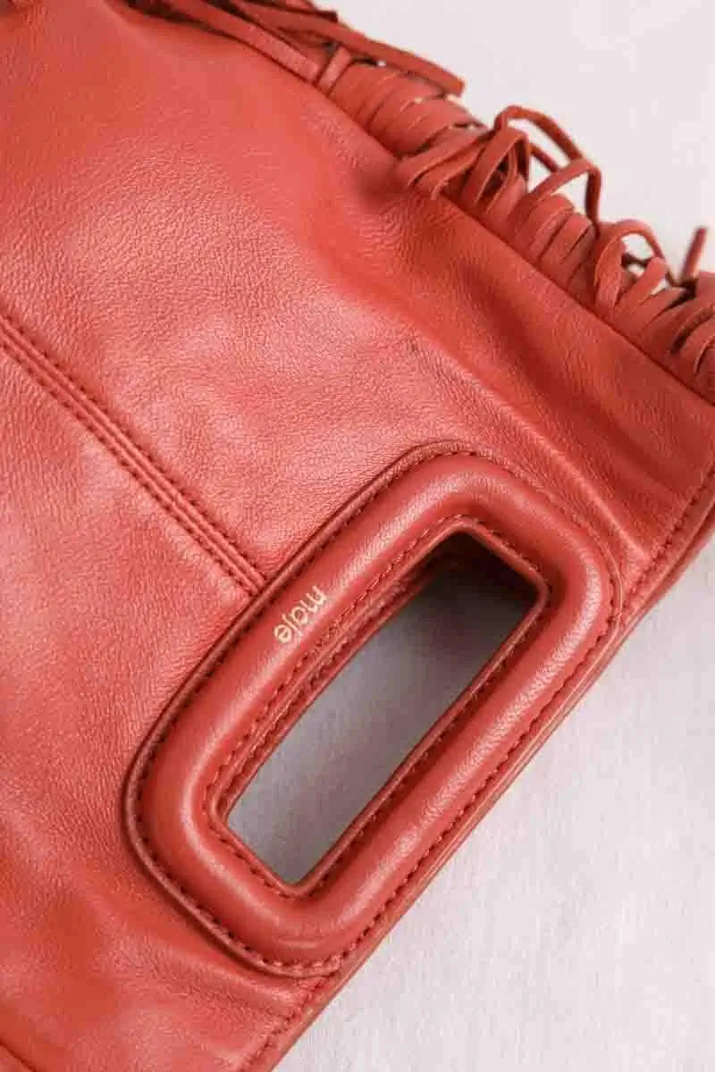 Sac à bandoulière Maje Rouge en Cuir