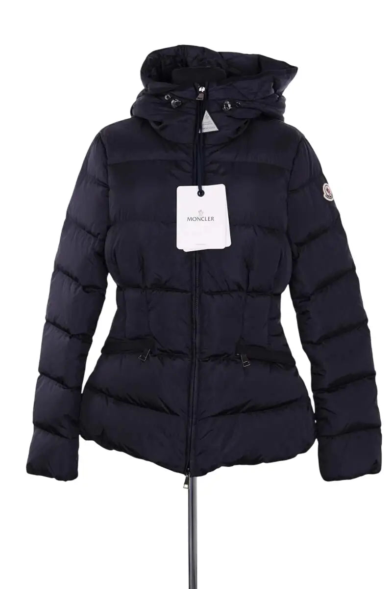 Doudoune Moncler Bleu en Synthétique, taille M - Seconde Main