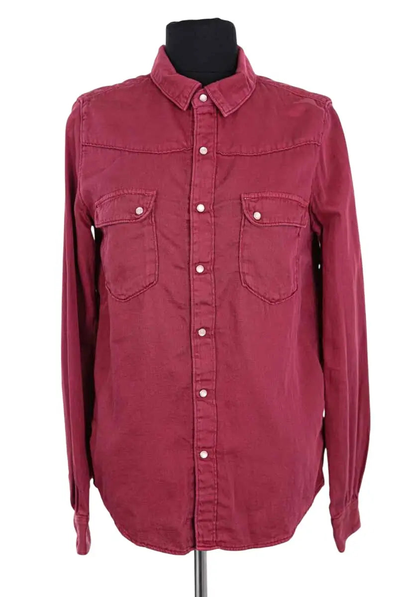 Chemise Ba&Sh Rose en Coton, taille XS - Seconde Main