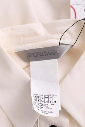 Chemise Sportmax Ecru en Soie