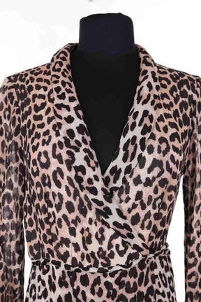 Robe Ganni Marron en Viscose