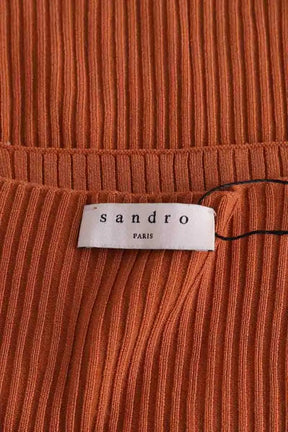 Top sans manche Sandro Orange en Viscose