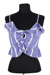 Top sans manche Maje Bleu en Coton, taille M - Seconde Main