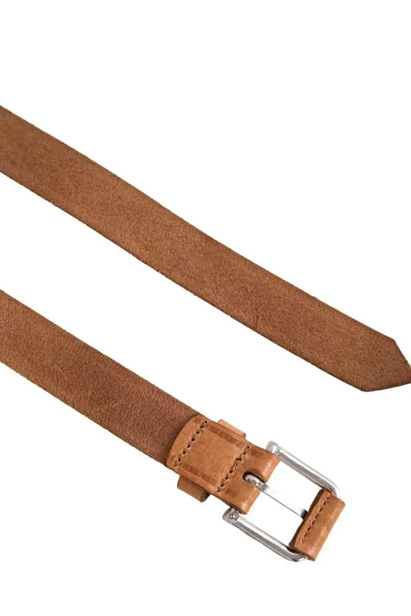 Ceinture en cuir Maje Camel en Cuir
