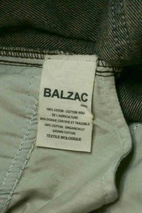 Mini short Balzac Bleu en Coton