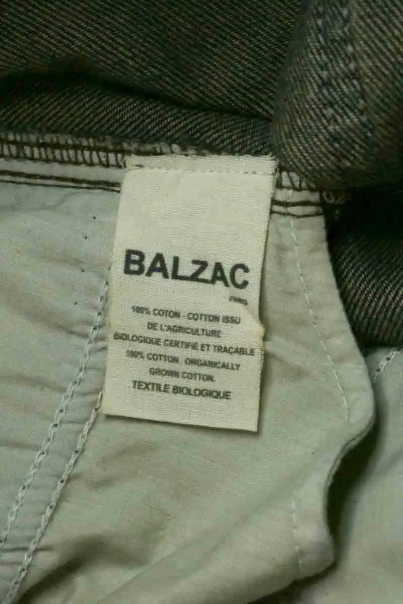 Mini short Balzac Bleu en Coton