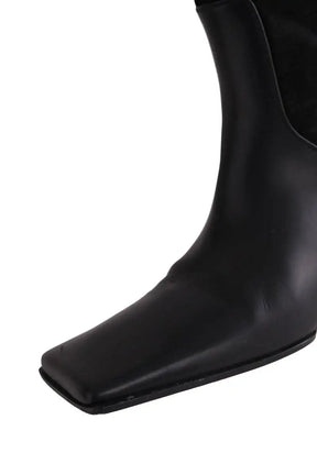 Bottes Alaïa Noir en Cuir