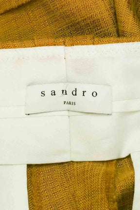 Bermuda Sandro Jaune en Viscose