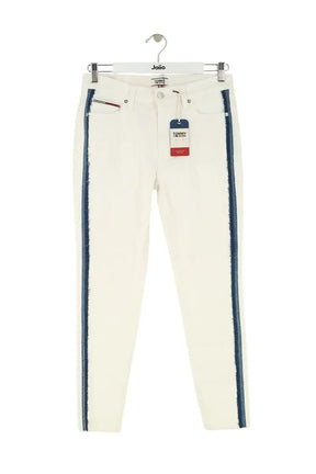 Jean slim Tommy Hilfiger Blanc en Coton, taille L - Seconde Main
